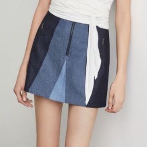 NWT BCBGMAXAZRIA Judah Denim Mini Skirt - SIZE S